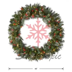 Pre-lit Pine Wreath in Missouri